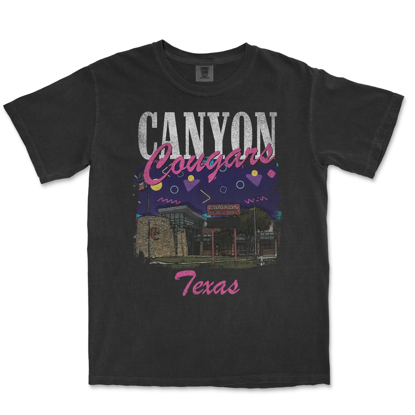 Retro Schoolhouse Tee: Canyon High School
