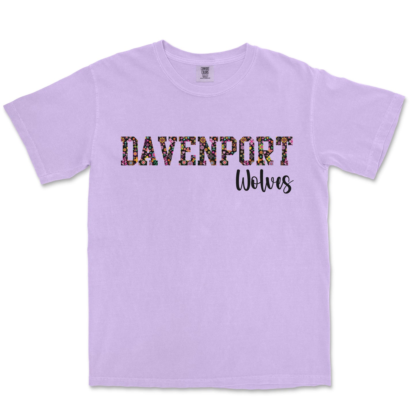 Floral Fiesta Tee: Davenport High School