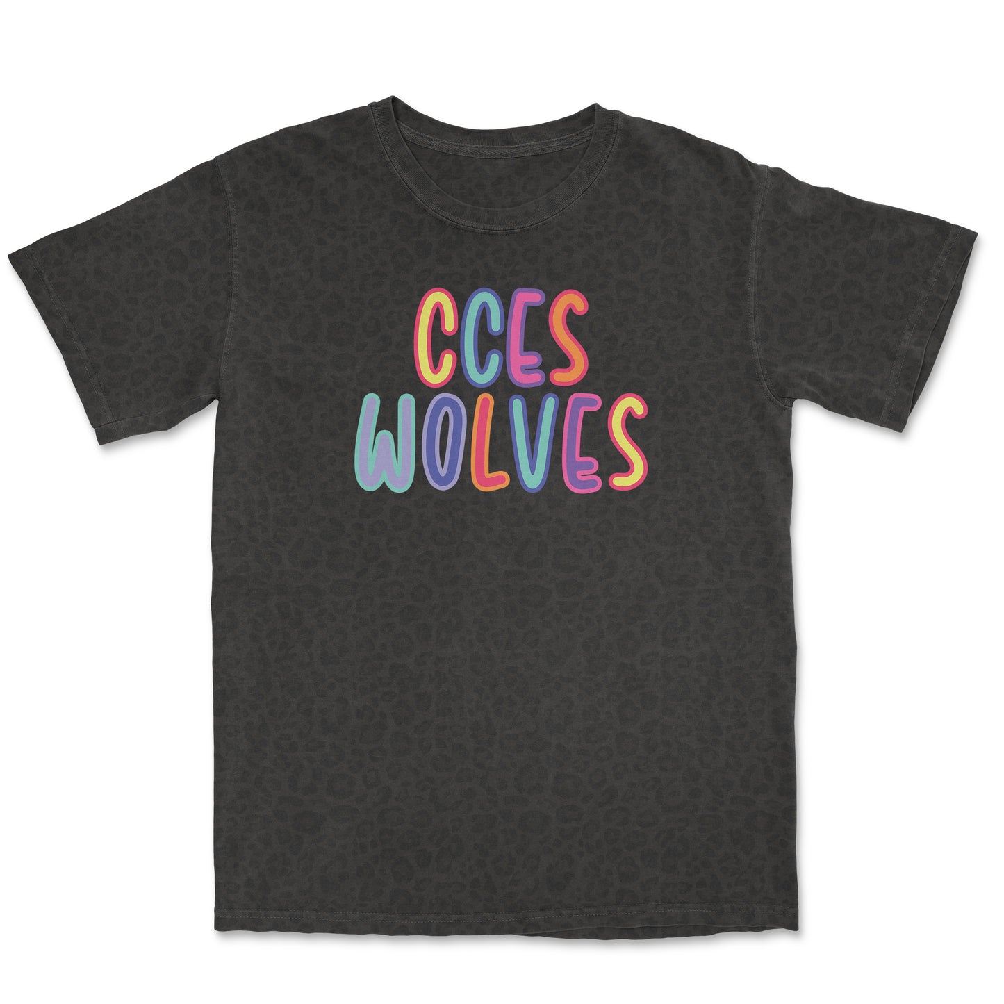 CCES Wolves Leopard Print Tee