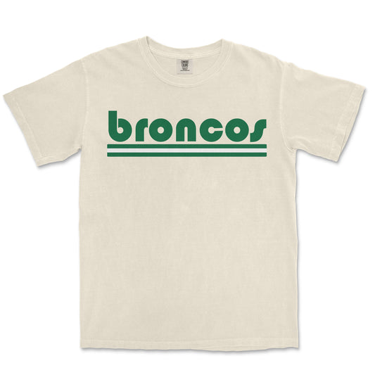 Retro Striped Tee: Broncos CUSTOM