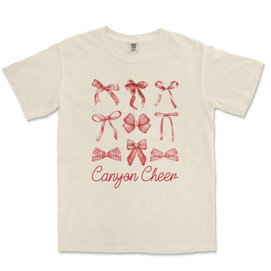 Coquette Ribbon Tee: Canyon High School Cheer