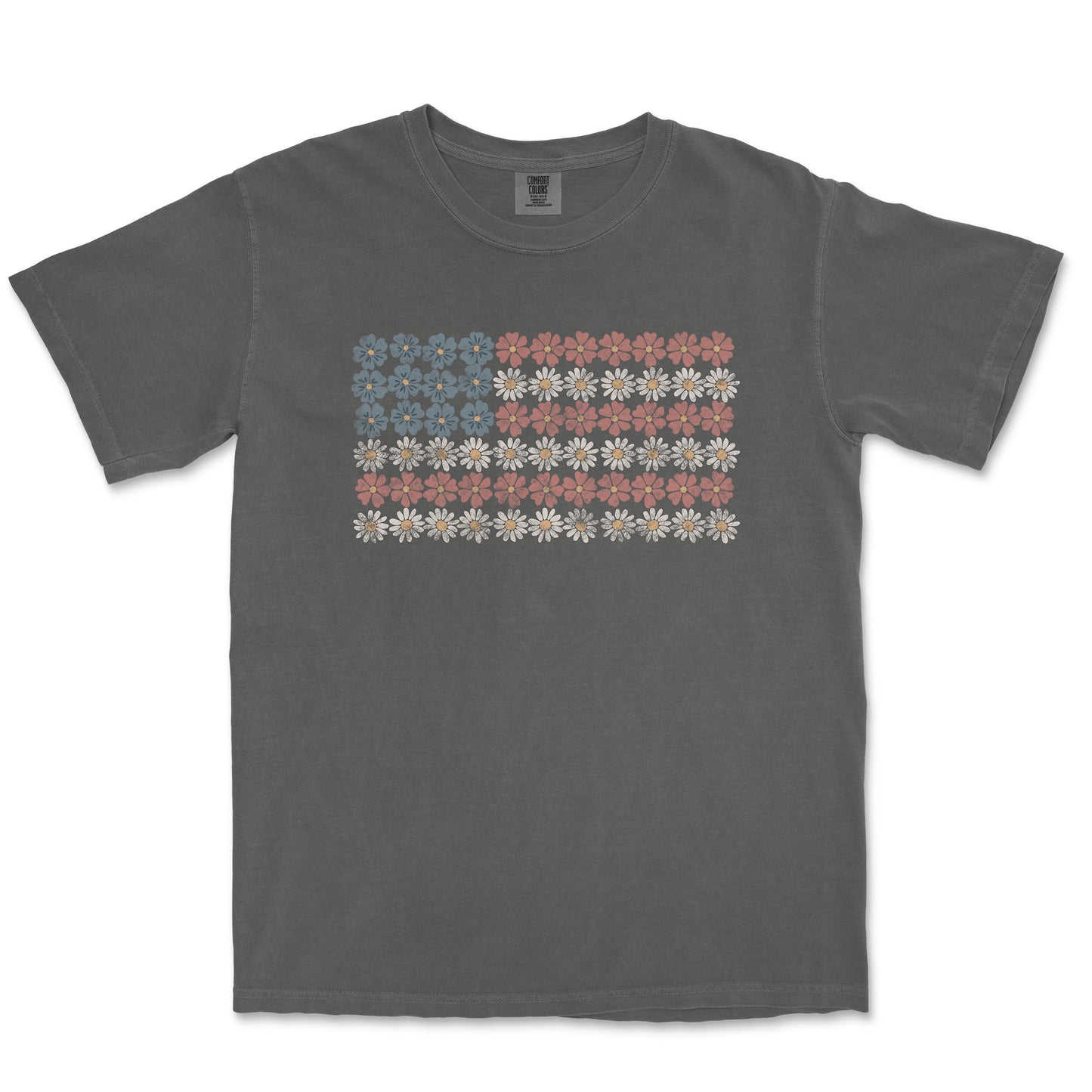 Floral American Flag Tee