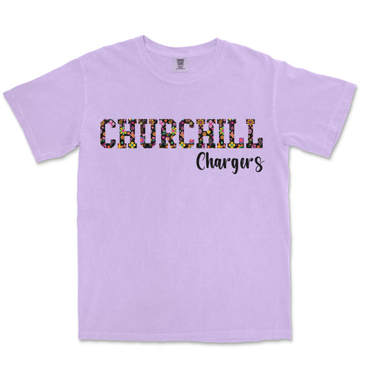 Floral Fiesta Tee: Churchill High School