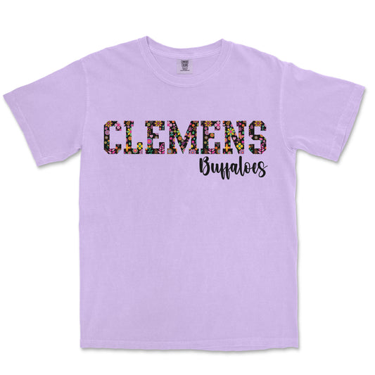 Floral Fiesta Tee: Clemens High School