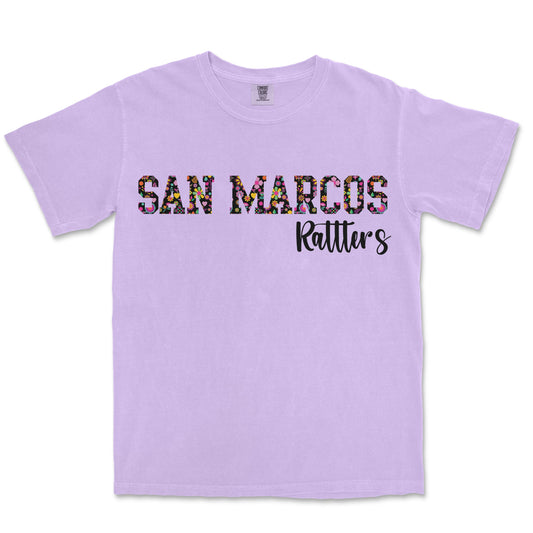 Floral Fiesta Tee: San Marcos High School