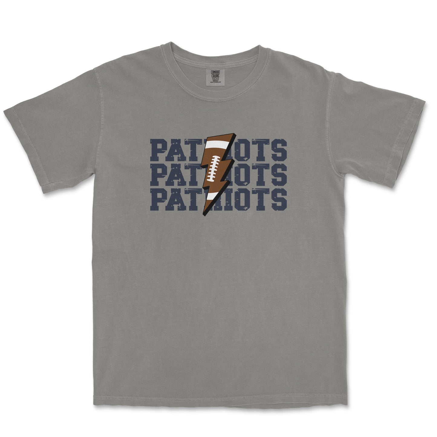 Football Bolt Tee: Veterans Memorial High School