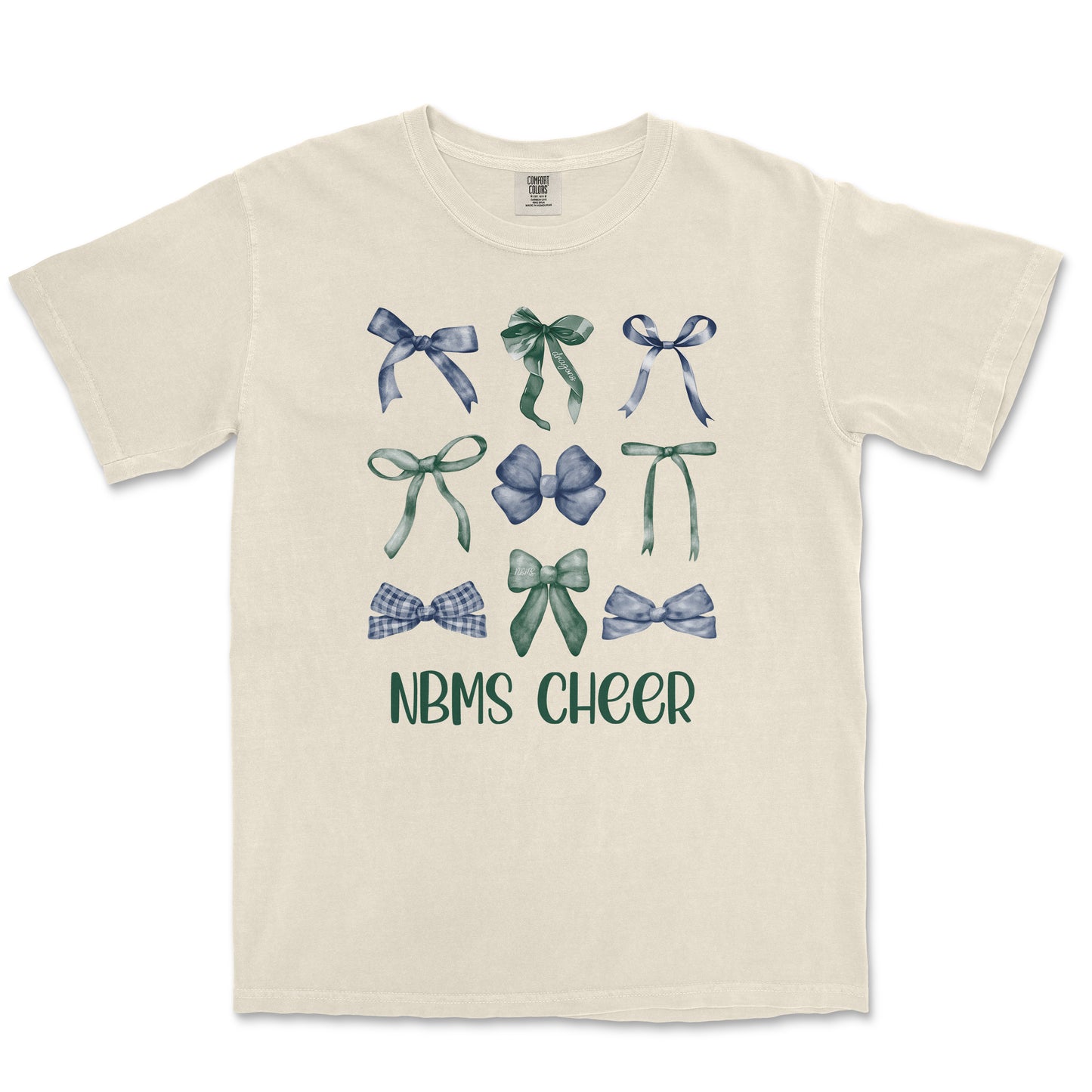 Coquette Ribbon Tee: New Braunfels Middle School Cheer