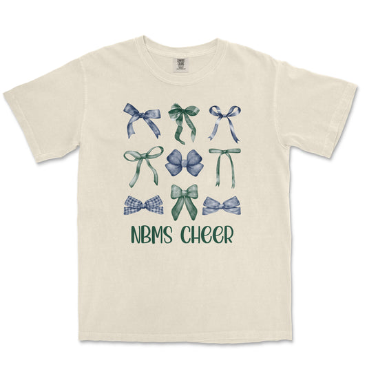 Coquette Ribbon Tee: New Braunfels Middle School Cheer